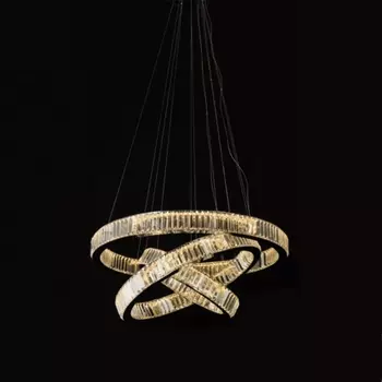 Подвесной светильник iLedex WOODSTOCK 10920P/3-70W-3000K (8/6/4) GOLD&CLEAR