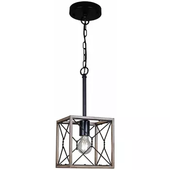 Подвесной светильник Illumico IL1008-1P-05 BK WOOD (1426448)