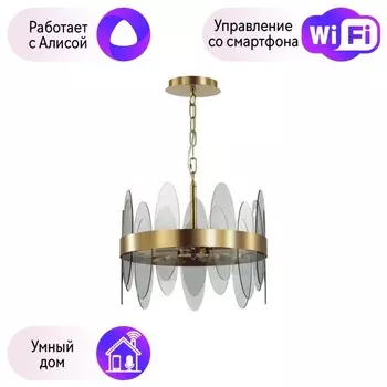 Подвесной светильник Lumion Meredith с поддержкой Алиса 5268/4-А