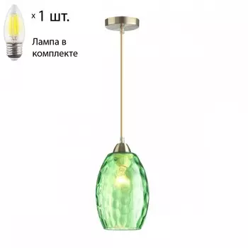 Подвесной светильник Lumion Sapphire с лампочкой 4484/1+Lamps E27 Свеча