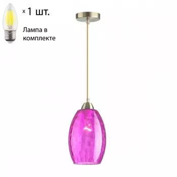 Подвесной светильник Lumion Sapphire с лампочкой 4487/1+Lamps E27 Свеча