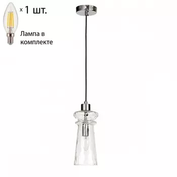 Подвесной светильник Odeon Pasti с лампочкой 4968/1A+Lamps E14 Свеча