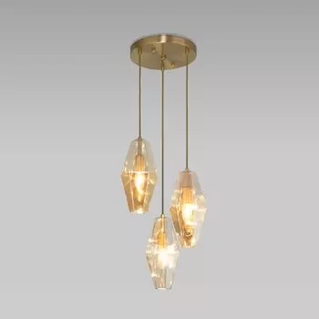 Подвесной светильник Prism Eurosvet 50236/3 янтарный