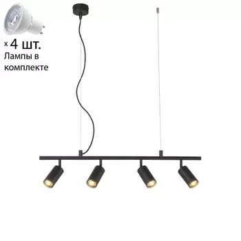 Подвесной светильник с лампочками CRYSTAL LUX CLT 015C4 L800 BL+Lamps