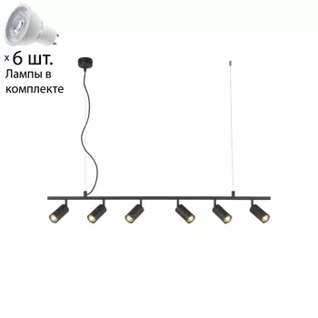 Подвесной светильник с лампочками CRYSTAL LUX CLT 015C6 L1200 BL+Lamps