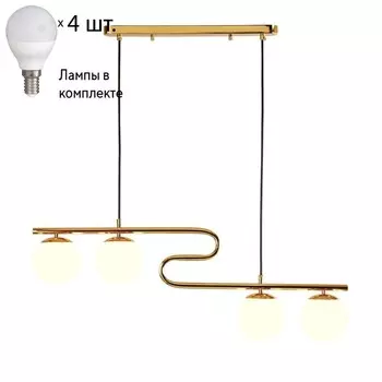 Подвесной светильник с лампочками F-Promo Collana 4037-4P+Lamps E14 P45