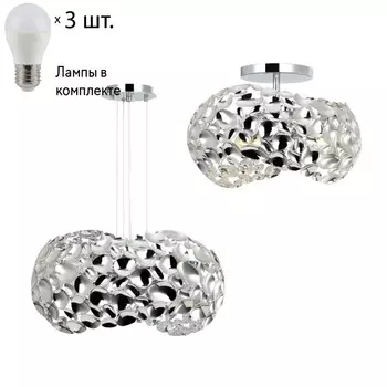 Подвесной светильник с лампочками Favourite Gittus 2012-3PC+Lamps E27 P45