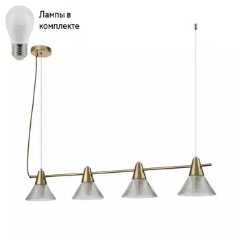 Подвесной светильник с лампочками LUMION 6596/4A+Lamps