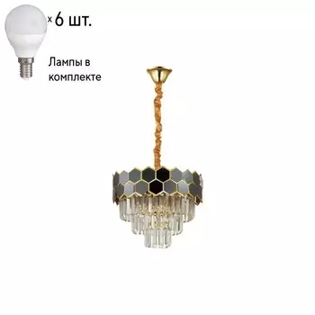 Подвесной светильник с лампочками Lumion Kaz 5231/6+Lamps E14 P45