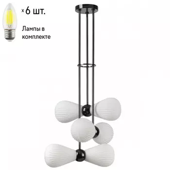 Подвесной светильник с лампочками Odeon 5418/6+Lamps