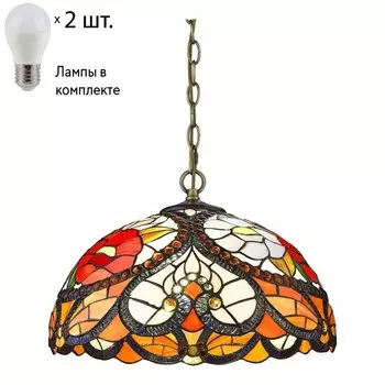 Подвесной светильник с лампочками Velante 827-806-02+Lamps E27 P45