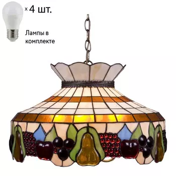Подвесной светильник с лампочками Velante 850-806-04+Lamps E27 P45