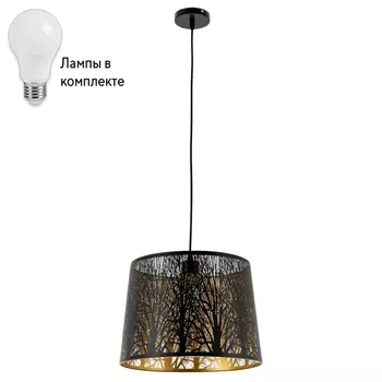 Подвесной светильник с лампочкой Arte lamp A2769SP-1BK+Lamps