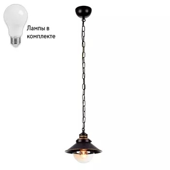 Подвесной светильник с лампочкой Arte lamp A4577SP-1CK+Lamps