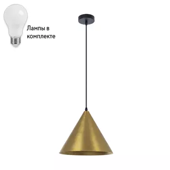Подвесной светильник с лампочкой Arte lamp A7033SP-1BK+Lamps
