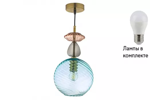 Подвесной светильник с лампочкой Arti Lampadari Davoli E 1.P2 CB+Lamps