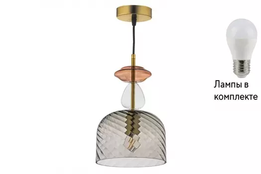 Подвесной светильник с лампочкой Arti Lampadari Davoli E 1.P3 CS+Lamps