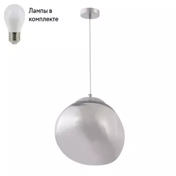 Подвесной светильник с лампочкой CRYSTAL LUX Malaga SP1 D280 Chrome+Lamps