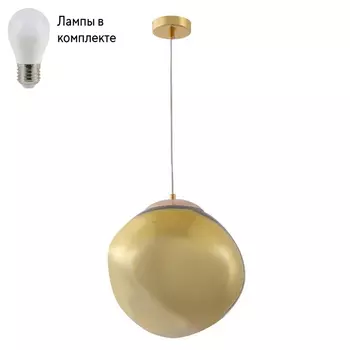 Подвесной светильник с лампочкой CRYSTAL LUX Malaga SP1 D280 Gold+Lamps