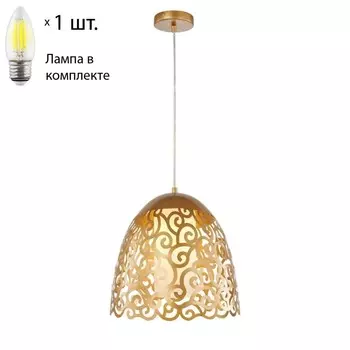 Подвесной светильник с лампочкой Favourite Antares 2932-1P+Lamps Е27 Свеча