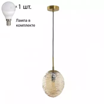 Подвесной светильник с лампочкой Favourite Flamma 2722-1P+Lamps E14 P45
