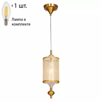 Подвесной светильник с лампочкой Favourite Laguna 2697-1P+Lamps E14 Свеча