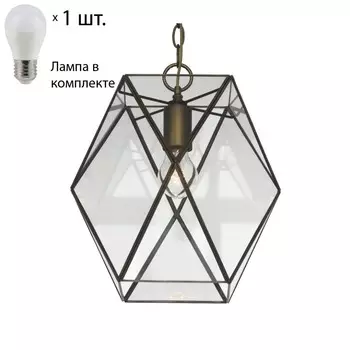 Подвесной светильник с лампочкой Favourite Shatir 1628-1P+Lamps E27 P45