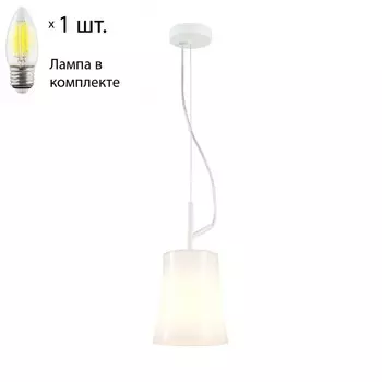 Подвесной светильник с лампочкой Favourite Sigma 2959-1P+Lamps Е27 Свеча