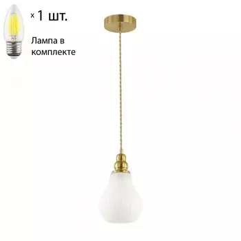 Подвесной светильник с лампочкой Lumion Eleonora 4562/1+Lamps Е27 Свеча