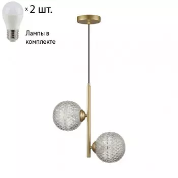 Подвесной светильник с лампочкой Lumion Geneva 5292/2+Lamps E27 P45