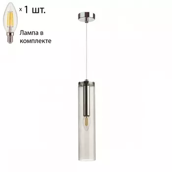 Подвесной светильник с лампочкой Odeon Light Klum 4694/1+Lamps E14 Свеча