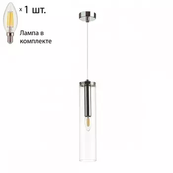 Подвесной светильник с лампочкой Odeon Light Klum 4695/1+Lamps E14 Свеча