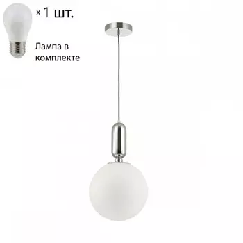 Подвесной светильник с лампочкой Odeon Light Okia 4673/1+Lamps E27 P45
