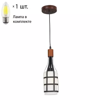 Подвесной светильник с лампочкой Velante 589-706-01+Lamps E27 Свеча