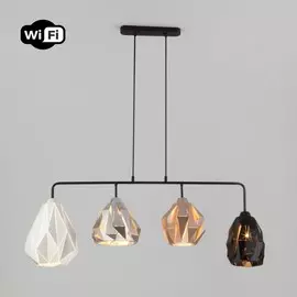 Подвесной светильник с управлением Wi-Fi Eurosvet Smart Moire 50090/4 черный (a053563)