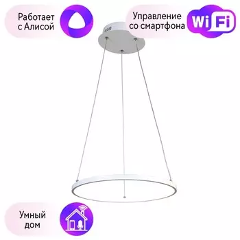 Подвесной светодиодный светильник Favourite Giro с поддержкой Алиса 1765-4P-A