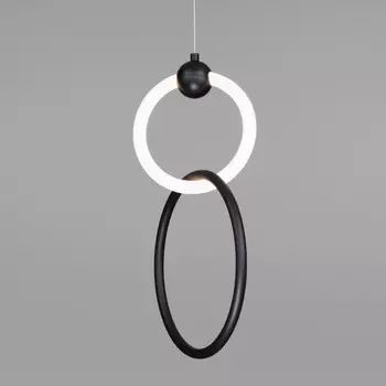 Подвесной светодиодный светильник Rim Eurosvet 90166/2 черный (a051800)