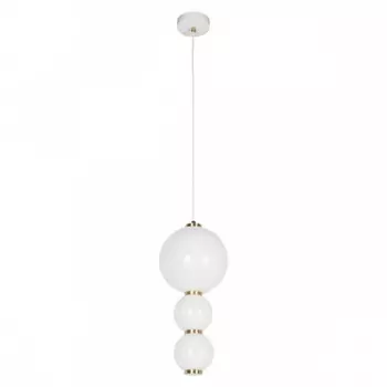 Подвесной светодиодный светильник с белыми плафонами Loft IT Pearls 10205/C