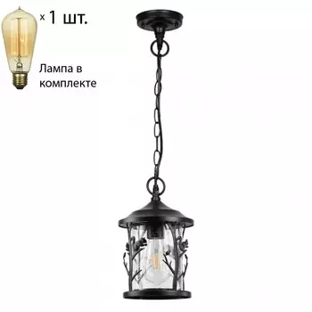 Подвесной уличный светильник с ретро лампой Odeon Light Cuita 4963/1+Retro Lamps