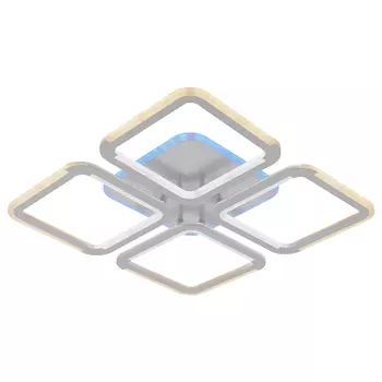 Потолочная диммируемая люстра с пультом ДУ Profit Light 9821/4 WHT 104W+8W RGB