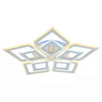 Потолочная диммируемая люстра с пультом ДУ Profit Light 8464/5C WHT 190W+8W RGB