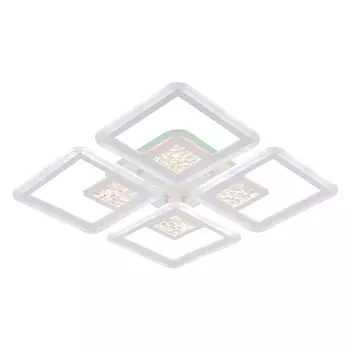 Потолочная диммируемая люстра с пультом ДУ Profit Light 9800/4 WHT 160W+8W RGB