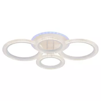 Потолочная диммируемая люстра с пультом ДУ Profit Light 9812/4 WHT 72W+7W RGB