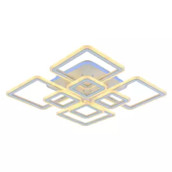 Потолочная диммируемая люстра с пультом ДУ Profit Light 8465/4+4B WHT 168W+10W RGB