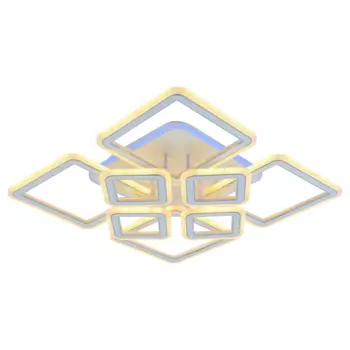 Потолочная диммируемая люстра с пультом ДУ Profit Light 8465/4+4A WHT 168W+10W RGB