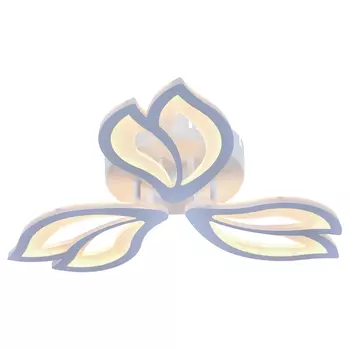 Потолочная диммируемая люстра с пультом ДУ Profit Light 8004/3 WHT 66W SMART (АЛИСА)