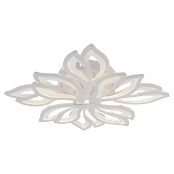 Потолочная диммируемая люстра с пультом ДУ Profit Light 8004/4+4 WHT 176W SMART (Алиса)