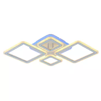 Потолочная диммируемая люстра с пультом ДУ Profit Light 8465/2+2D WHT 84W+8W RGB