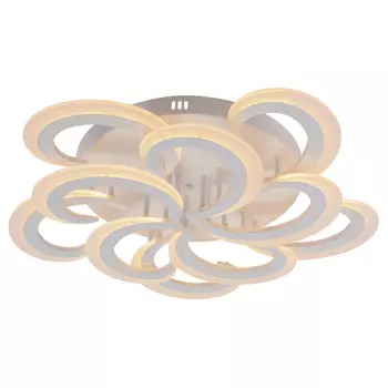 Потолочная диммируемая люстра с пультом ДУ Profit Light 8462/5+5A WHT 140W SMART (Алиса)