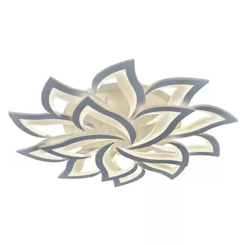 Потолочная диммируемая люстра с пультом ДУ Profit Light 8028/10+5 WHT 270W SMART (Алиса)